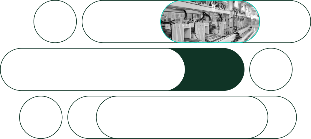 A production line with various machines and equipment, seamlessly integrated to optimize efficiency and productivity in a factory setting, now enhanced with innovative monetization solutions.