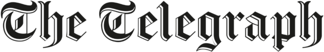 The Telegraph logo in a black letter script font on a transparent background.