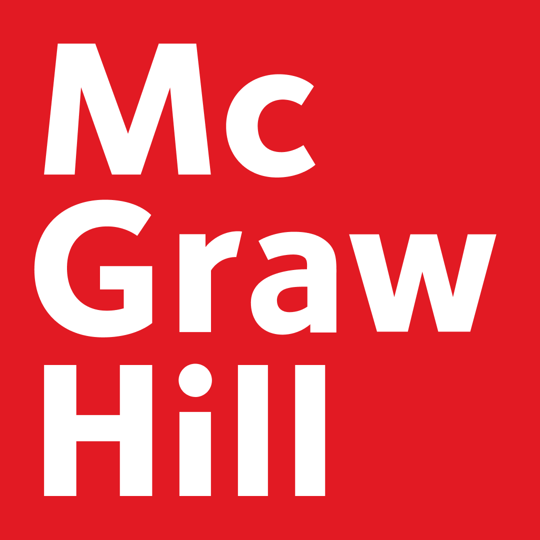 Red square with white text reading "McGraw Hill.